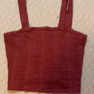 strapped tubed crop top